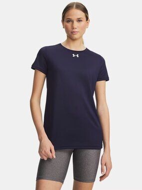 Under Armour UA #1305510 Women’s Locker Tee SS Size Large Navy Blue NWT $25